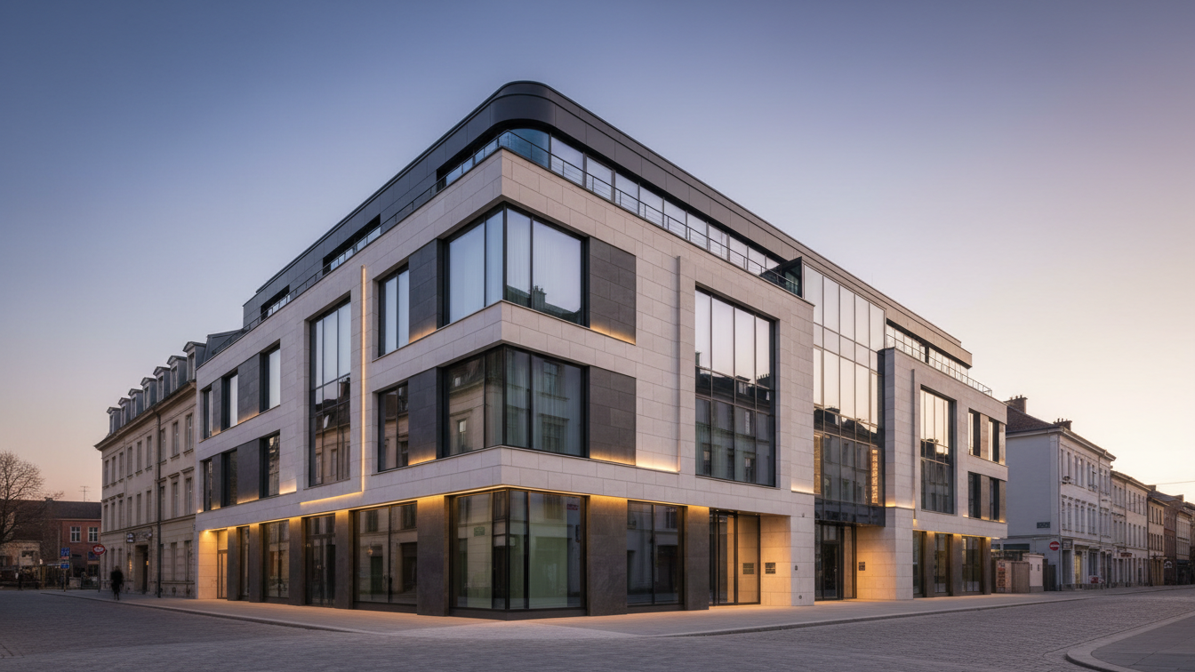 Aigner Immobilien brokers multi-family house in Munich-Moosach – AI-generated illustrative image