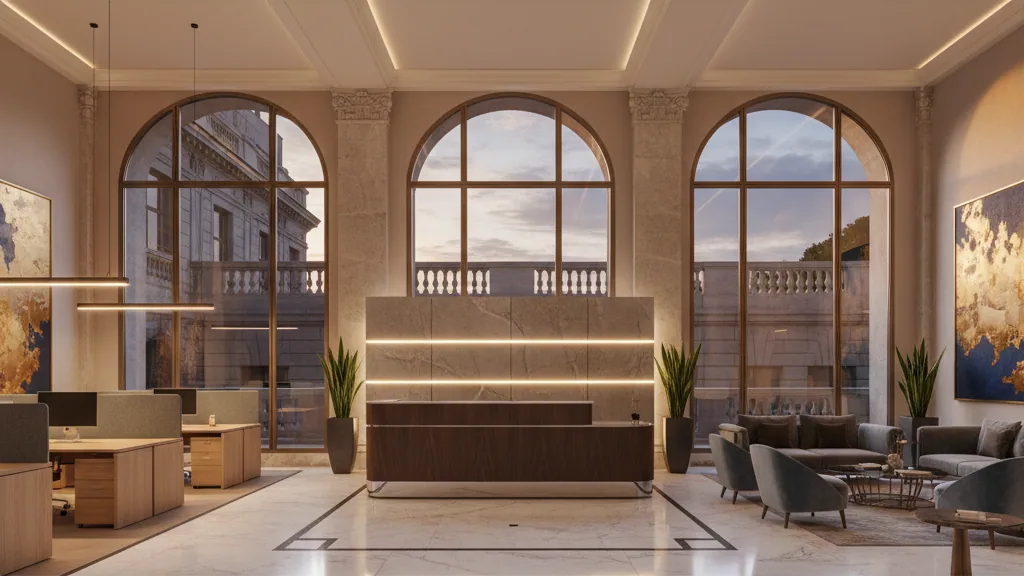 AM ALPHA fully lets office property 200 Broomielaw in Glasgow – AI-generated illustrative image