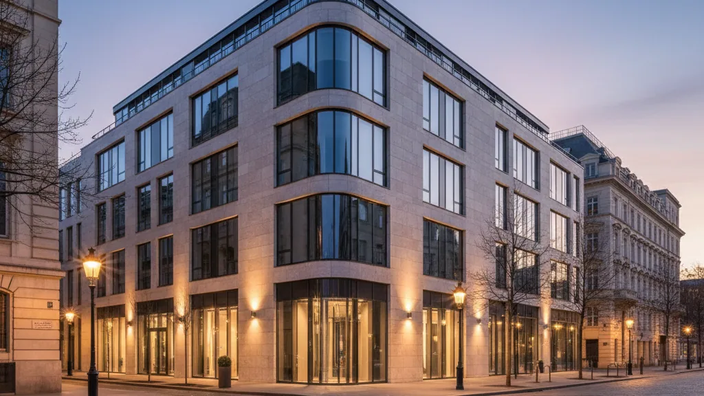 BEOS Sells Fully Let Business Park in Essen – AI-generated illustrative image