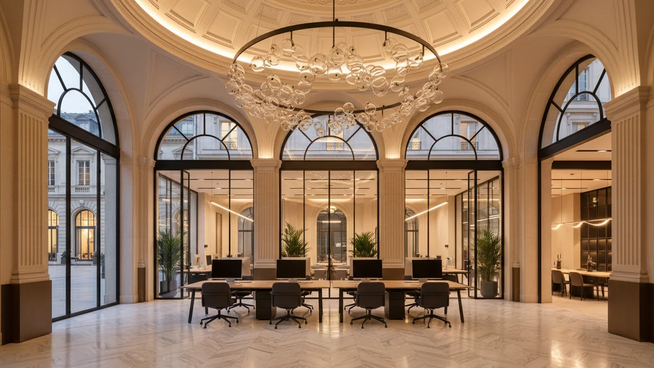 Niederbarnimer Eisenbahn leases space in "Axis Offices" building in Berlin – AI-generated illustrative image