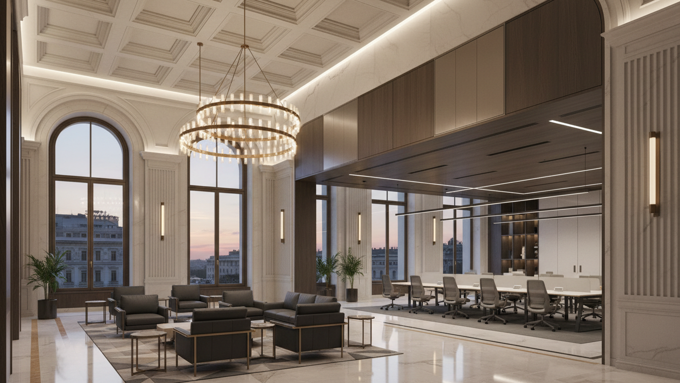 EGS European Grid Solutions Leases Space in Frankfurt's Hafenbogen – AI-generated illustrative image