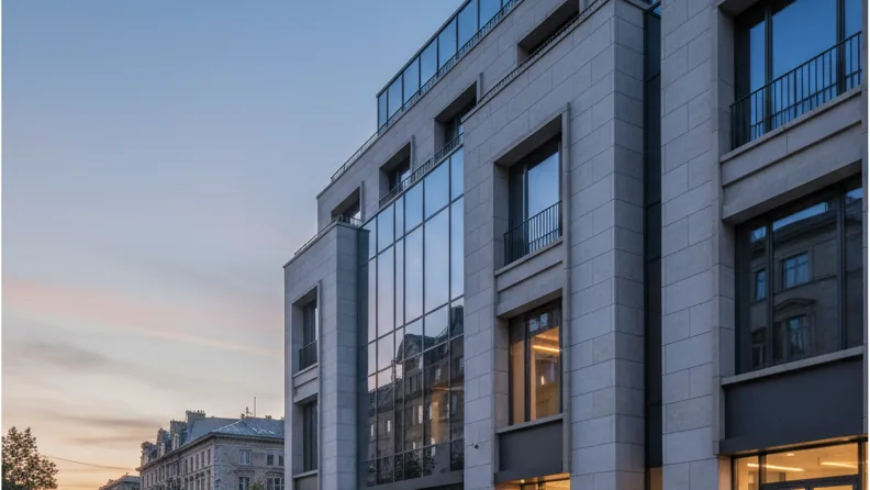 Residential and commercial building in Berlin-Buckow sold – AI-generated illustrative image