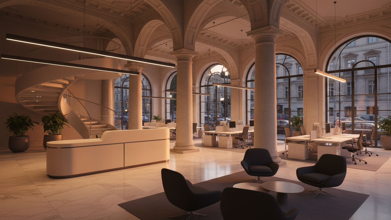 Federal City of Bonn leases extensive office space in THE CORNER – AI-generated illustrative image