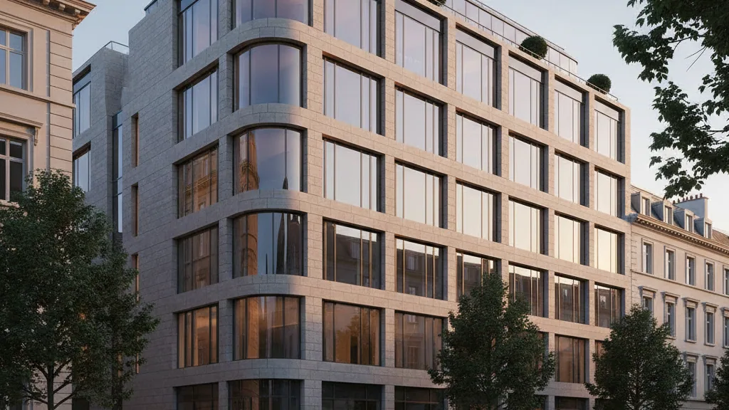 CONREN Land acquires office property on Prinzregentenplatz in Munich – AI-generated illustrative image