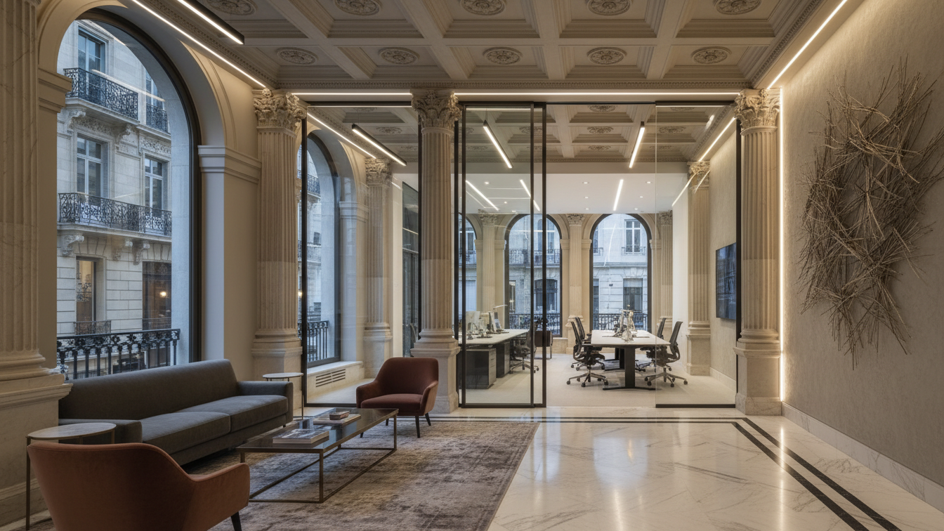 PANDION reports first gastronomy tenant for OFFICEHOME Rise in Düsseldorf – AI-generated illustrative image
