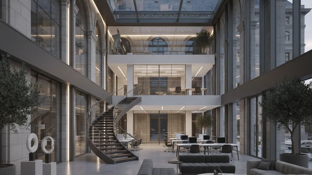 Cilon's REMERGE Revitalisation Project in Eschborn Almost Half Let – AI-generated illustrative image