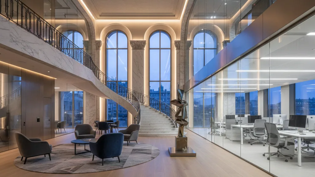 Events Company Glasshouses Leases 70,000 Square Feet at 175 Greenwich Street – AI-generated illustrative image