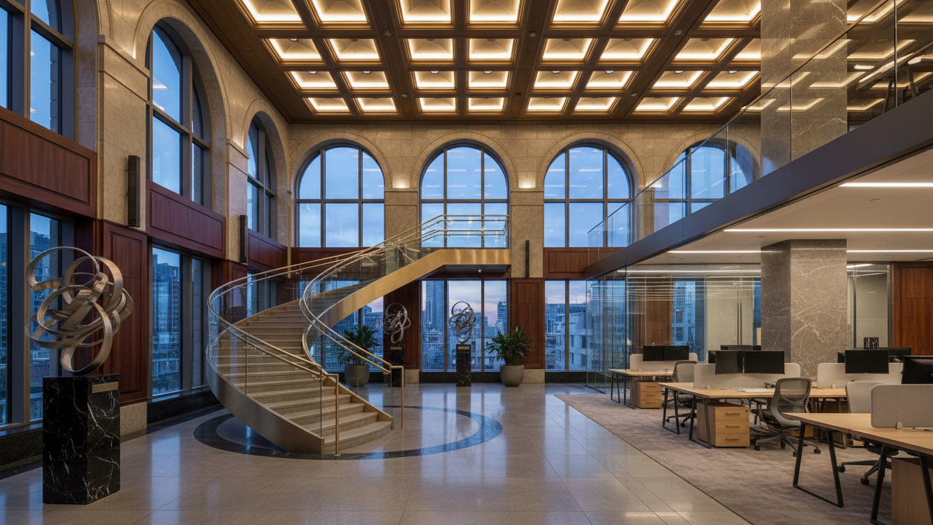 Aegon leases 20,600 sq ft in Manhattan's Plaza District – AI-generated illustrative image
