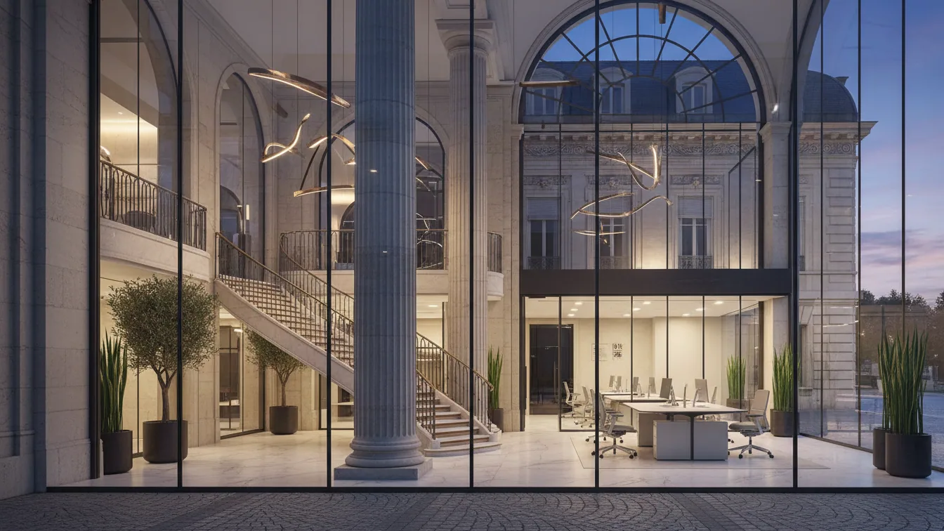 FitX leases 2,300 sq m in Bürocenter Nord in Düsseldorf – AI-generated illustrative image