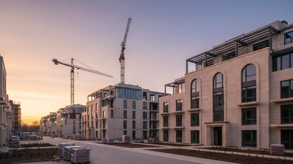 Fränkel AG and Wallround launch extensive energy-efficient refurbishment of Oberhof residential complex – AI-generated illustrative image