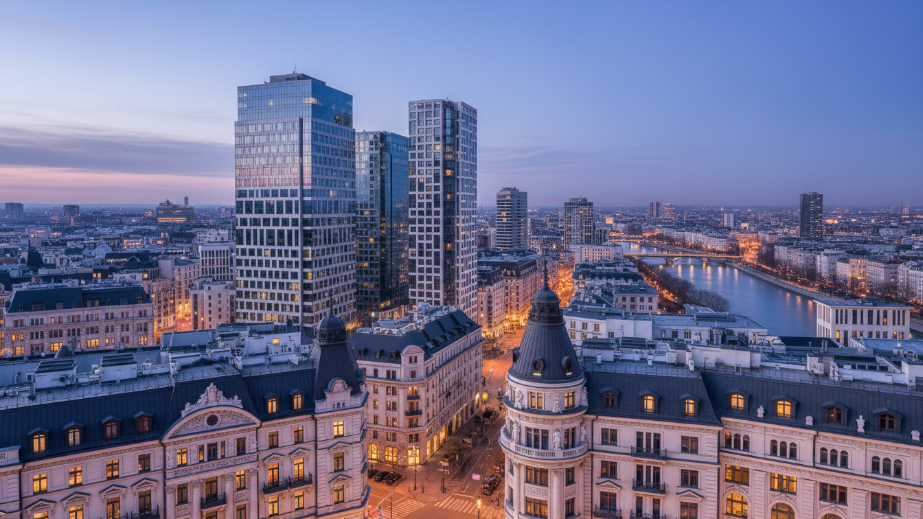 Office Markets of Top 5 Cities Show Divergent Development in H1 2026 – AI-generated illustrative image