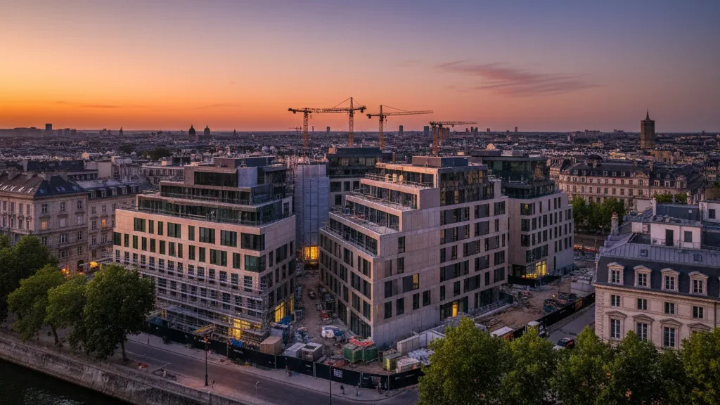 Ground-breaking for B.YARD in Berlin-Friedrichshain – AI-generated illustrative image