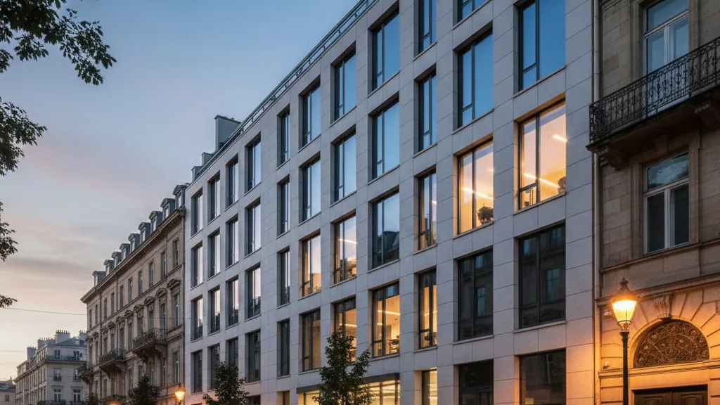 Art-Invest Real Estate acquires Deutsche Bank's headquarters on Alter Wall in Hamburg – AI-generated illustrative image