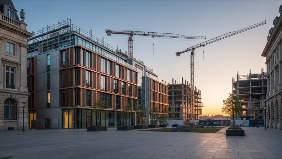 Ground-breaking for Building Plot 5 "LEO & LEA" in the Löwitz Quarter in Leipzig – AI-generated illustrative image