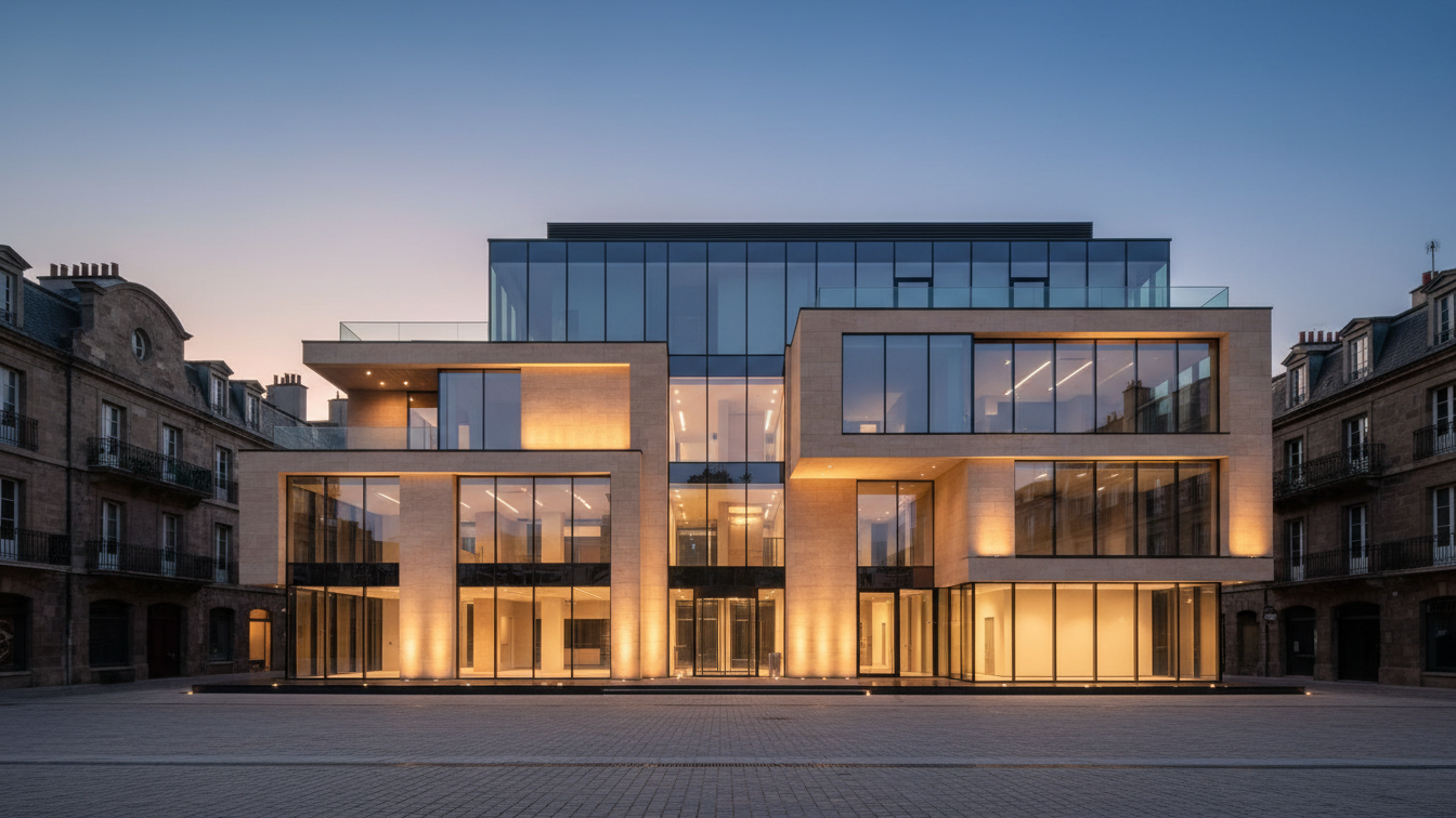 Harlow: Acquisition of a mixed-use commercial property with bridge financing – AI-generated illustrative image
