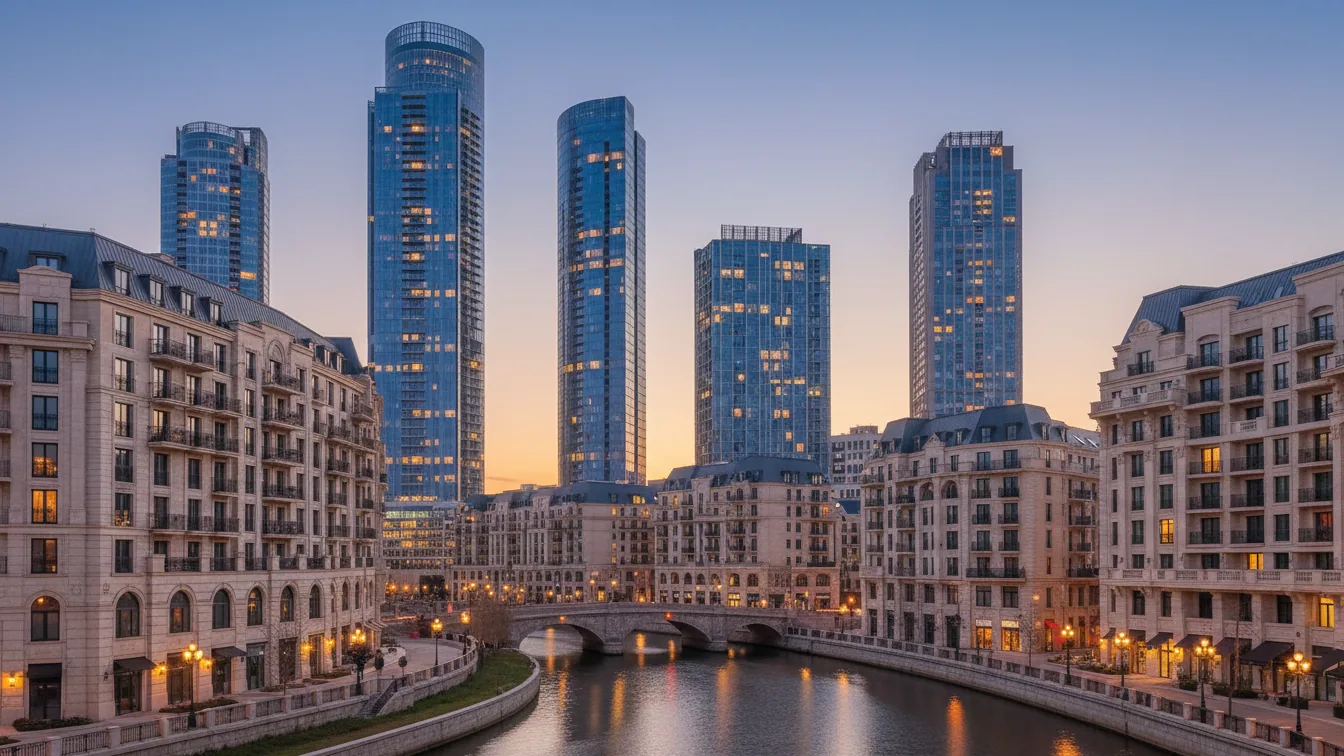 Price Differences Between Urban and Rural Property Markets – AI-generated illustrative image