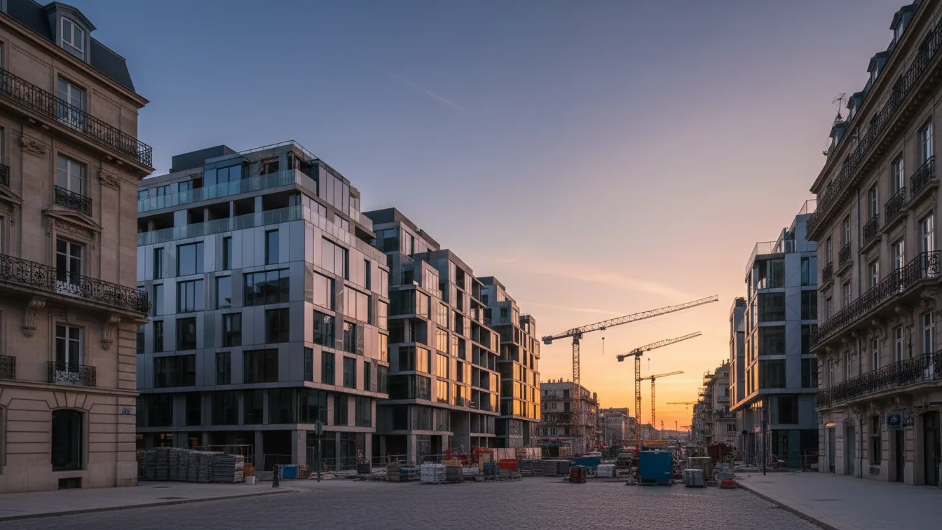 "Lipsia Twins" in Leipzig-Grünau achieve KfW-40-NH standard and NaWoh certification – AI-generated illustrative image