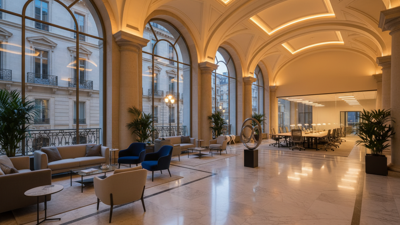 Munich Deep-Tech Company Secures Office Space in Medienbrücke – AI-generated illustrative image