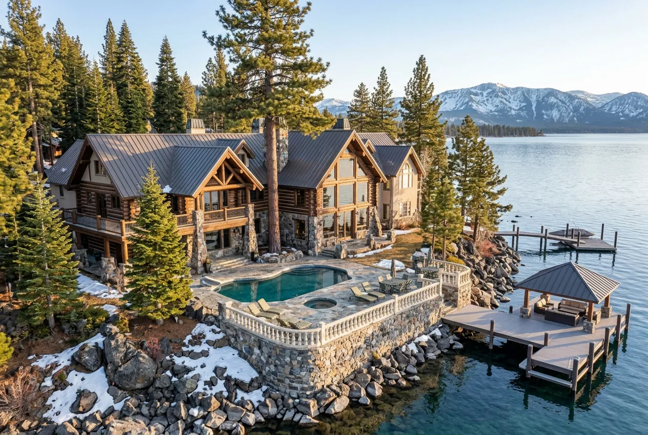 Mike Love offers Lake Tahoe estate for $43 million – AI-generated illustrative image