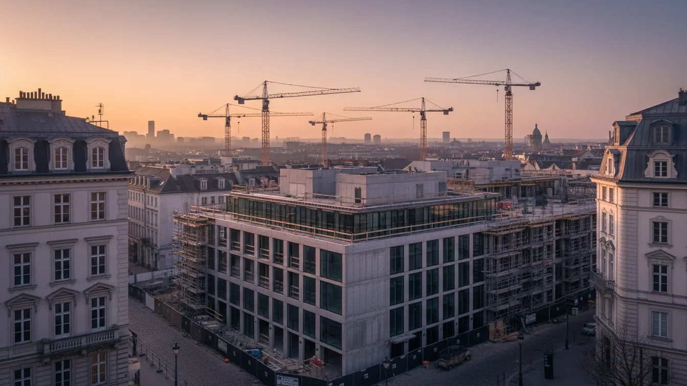 DGNB launches guidelines and certification for sustainable exhibition stands for BAU 2027 – AI-generated illustrative image