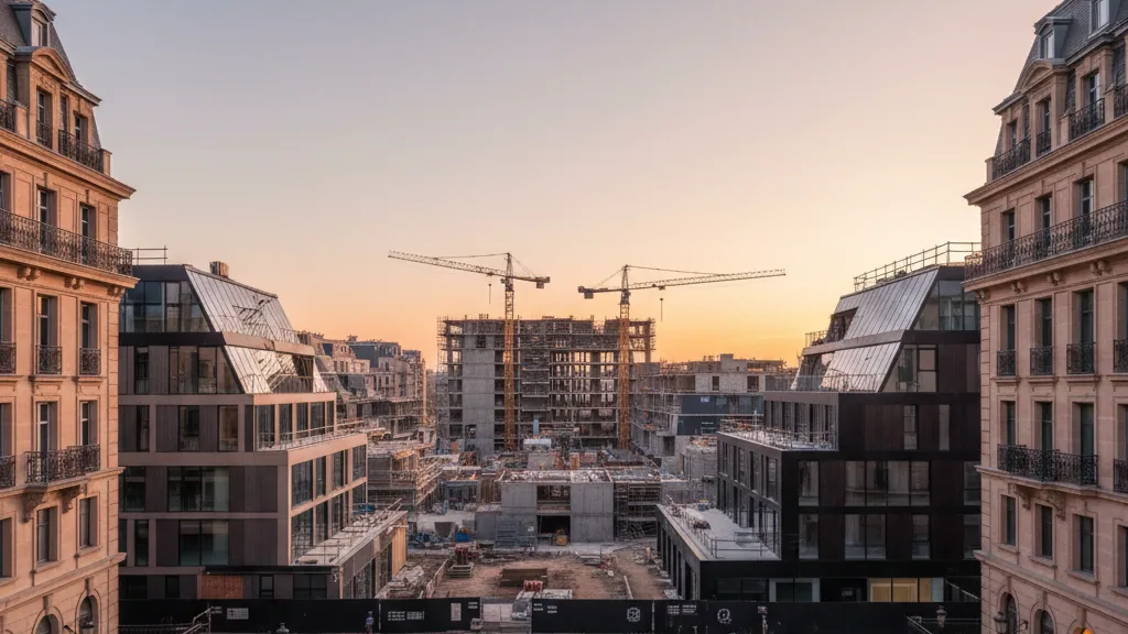 Topping-out ceremony for 'Der Wildbergplatz' in Hohen Neuendorf – AI-generated illustrative image