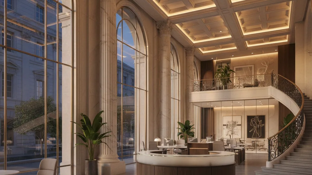Non-Profit Graham Windham Leases 10,000 sq ft at Interchurch Center – AI-generated illustrative image