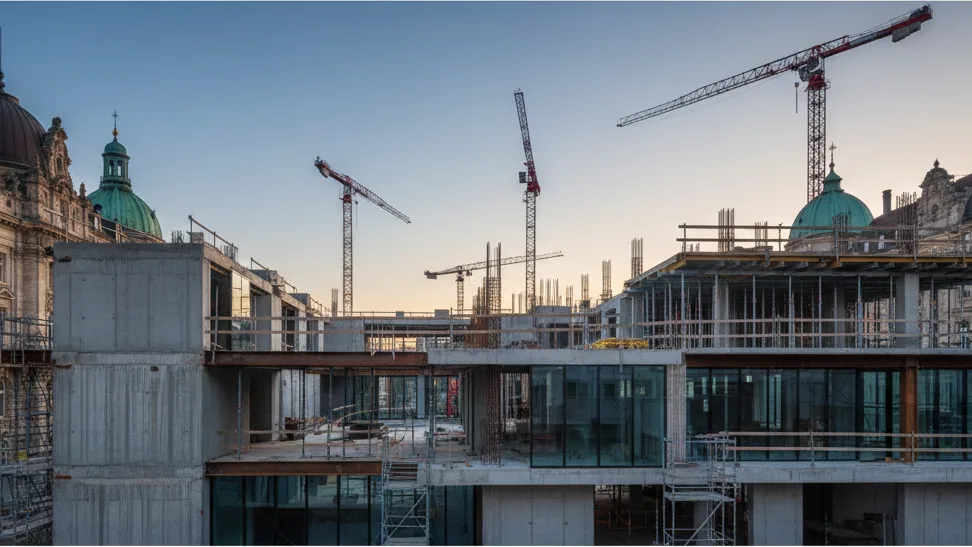 Residential project in Fürth: Shell construction phase of P&P Group nearing completion – AI-generated illustrative image