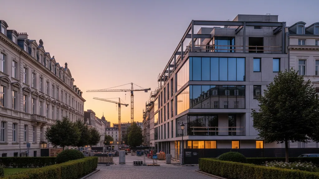 Topping-out Ceremony for CITO Laboratory Building at the University of Regensburg – AI-generated illustrative image