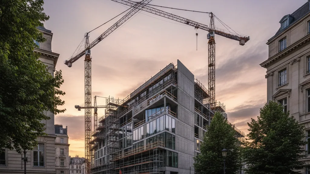 Topping-out ceremony for forest adventure centre in Fichtelgebirge signals construction progress – AI-generated illustrative image