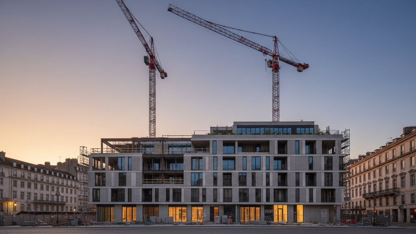 Spectraforum Korneuburg: Shell construction completed, opening 2027 – AI-generated illustrative image
