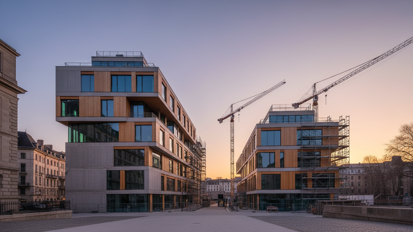 Ten Brinke acquires building plot in Oxford-Quartier Münster for residential construction – AI-generated illustrative image