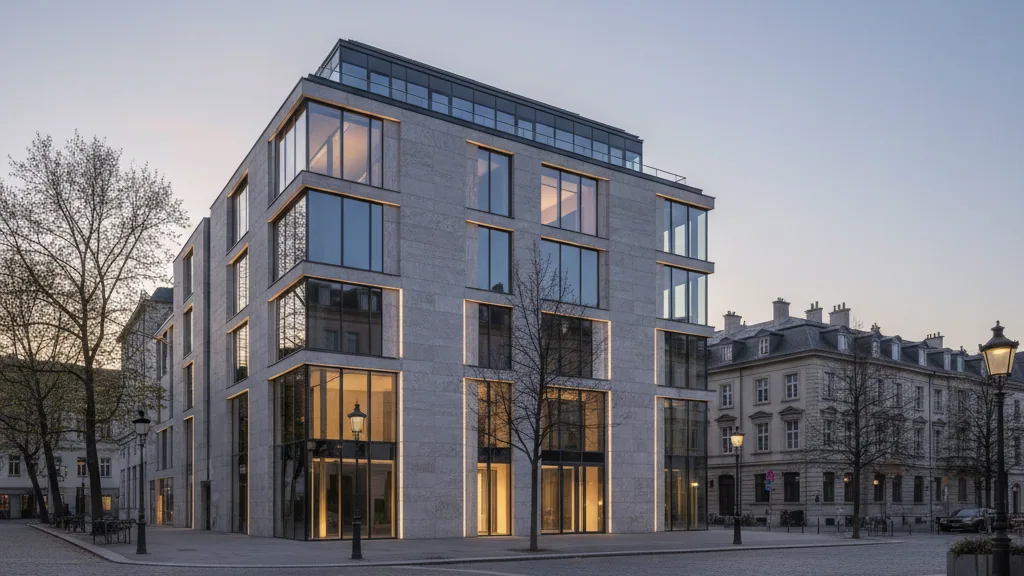 “The One” Administrative Building in Nuremberg Fully Let – AI-generated illustrative image