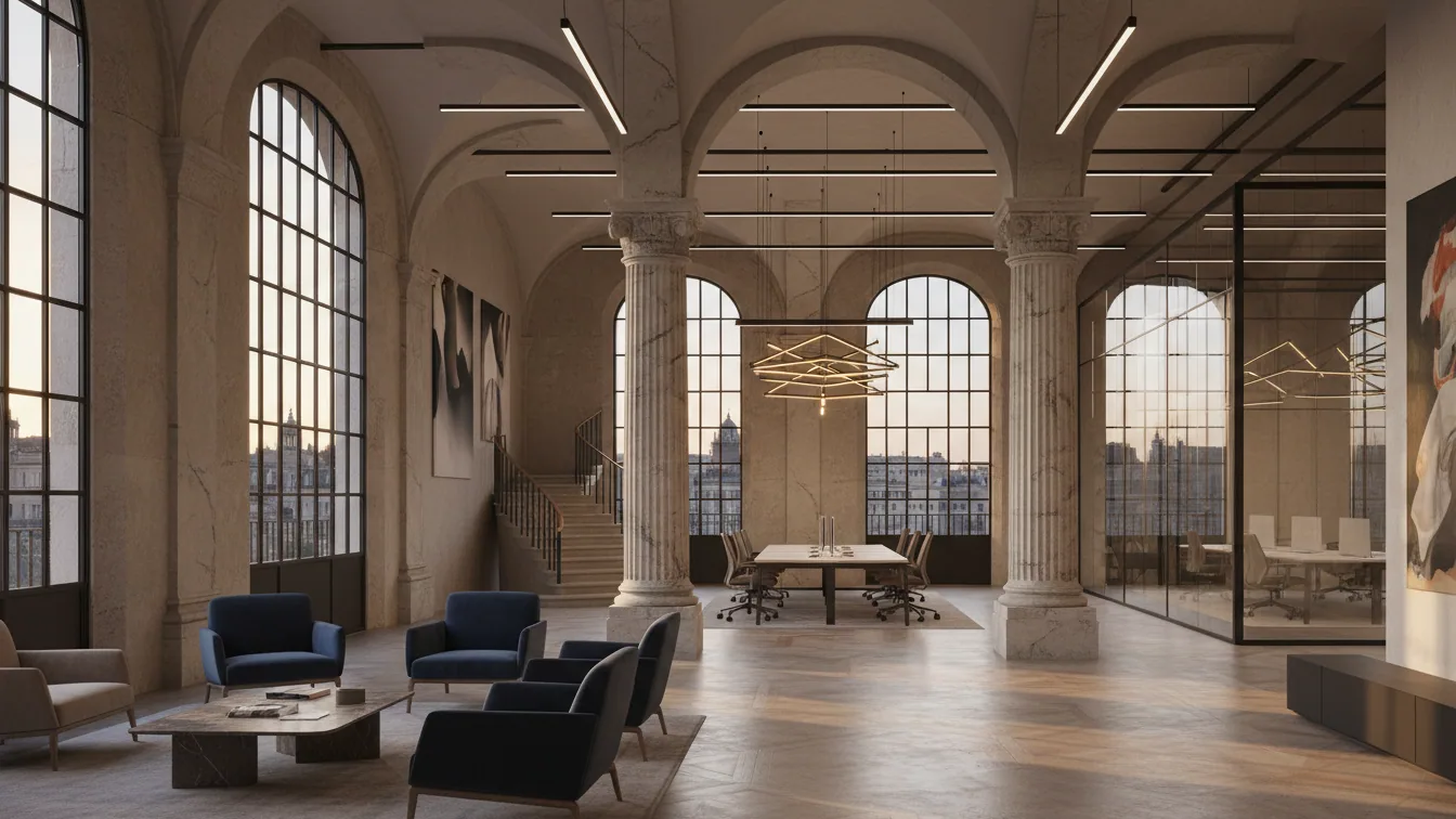 Union Investment leases large office space in Düsseldorf's "Seestern 3" – AI-generated illustrative image