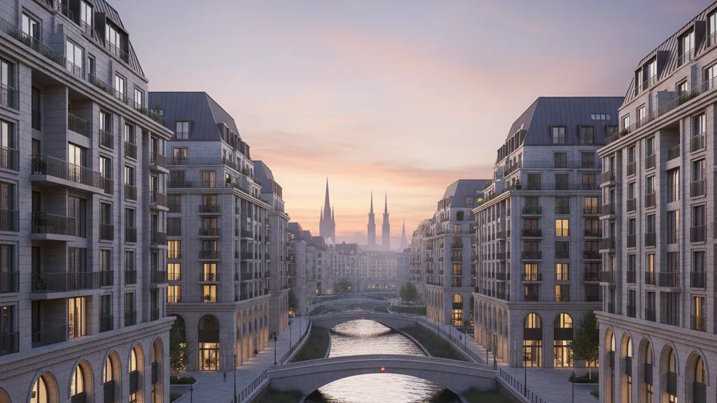 German Residential Property Market: Stable Purchase Prices, Regional Rental Developments – AI-generated illustrative image